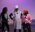 Mark, in de theatershow "Captain Bree and her Lady Pirates"
